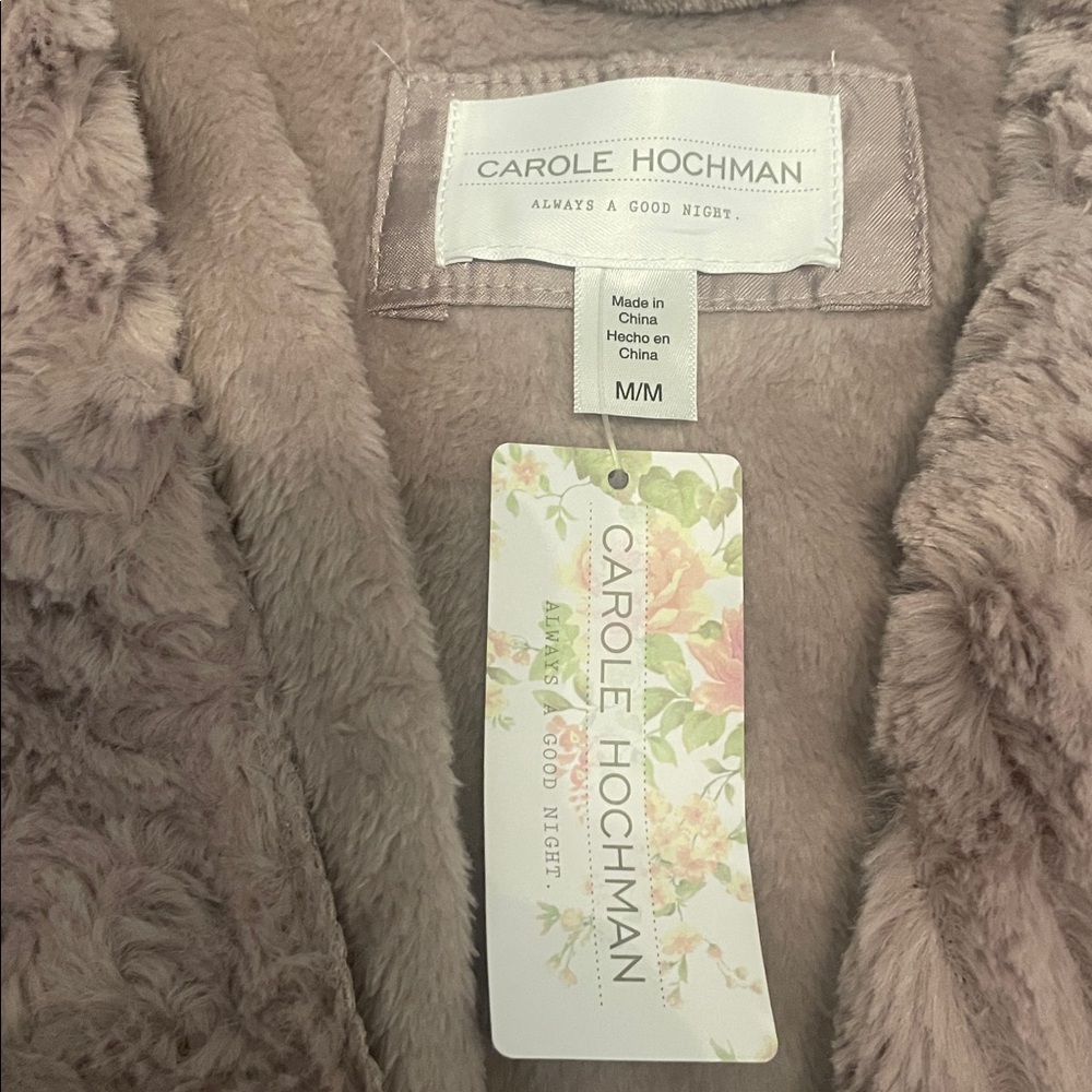 NWT Carole Hochman Plush Purple Robe - Picture 5 of 8